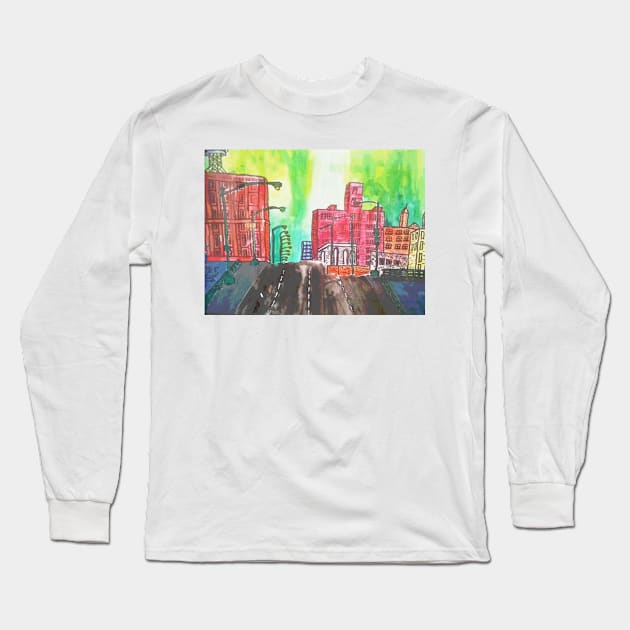 My Green Sky Long Sleeve T-Shirt by funhousejen